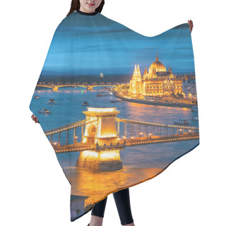 Personality  View Of Budapest By Night Hair Cutting Cape