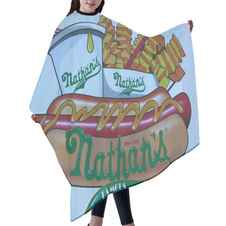Personality  The Nathan S Original Restaurant Sign Hair Cutting Cape