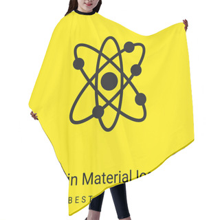 Personality  Atom Minimal Bright Yellow Material Icon Hair Cutting Cape