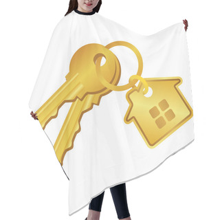 Personality  House Keys Hair Cutting Cape