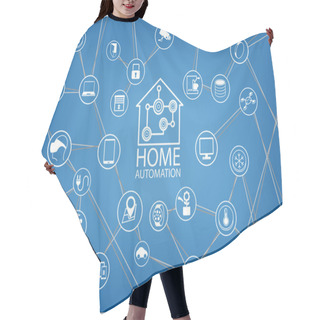 Personality  Smart Home Automation Vector Background Hair Cutting Cape