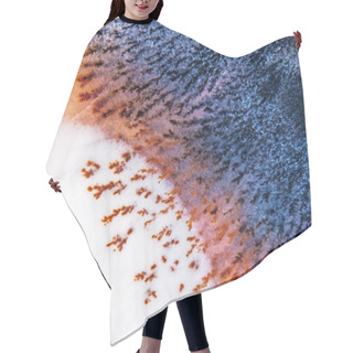 Personality  Dendrite Crystals Macro Hair Cutting Cape