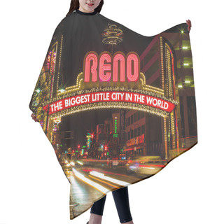 Personality  Reno Sign Hair Cutting Cape