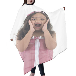 Personality  Shocked Girl Hair Cutting Cape