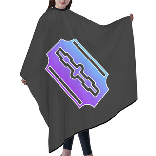 Personality  Blades Blue Gradient Vector Icon Hair Cutting Cape