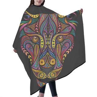 Personality  Beautiful Vector Leopard Pattern On A Black Background Hair Cutting Cape