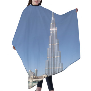 Personality  UAE, Dubai, Burj Khalifa Tower Hair Cutting Cape