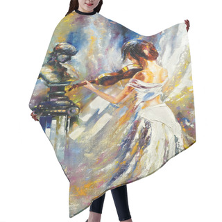 Personality  Oil Painting Hair Cutting Cape