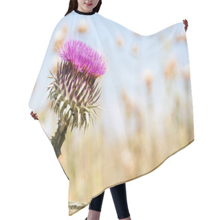 Personality  Milk Thistle Flower Hair Cutting Cape