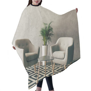 Personality  Modern Interior With Vintage Furniture Hair Cutting Cape