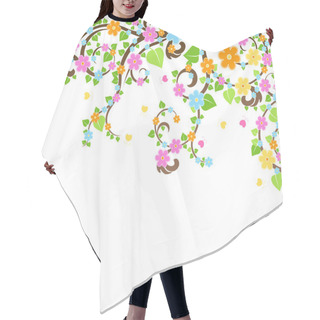 Personality  Blossom Tree Hair Cutting Cape