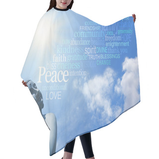 Personality  Buddha Meditating With Words Of Wisdom Hair Cutting Cape