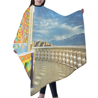 Personality  Oil Painting Stylized Photo Of Paintings On The Wall Of Shanti S Hair Cutting Cape