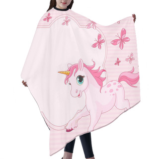 Personality  Baby Unicorn Place Card Hair Cutting Cape