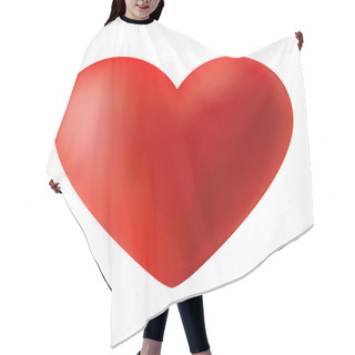 Personality  Red 3d Heart Hair Cutting Cape