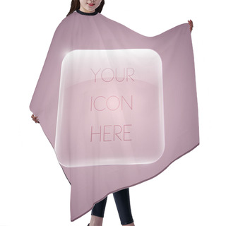 Personality  Vector Glossy Pink Icon Hair Cutting Cape