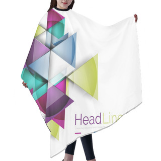 Personality  Triangle Abstract Background Hair Cutting Cape