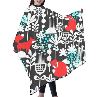 Personality  Foxes Seamless Pattern Hair Cutting Cape