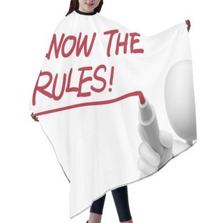 Personality  Know The Rules Words Written By 3d Man Hair Cutting Cape