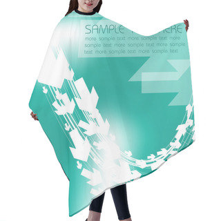 Personality  Abstract Teal Background Hair Cutting Cape
