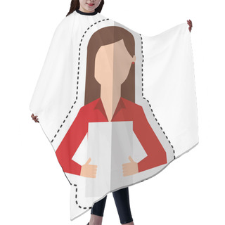 Personality  News Presenter Avatar Character Hair Cutting Cape