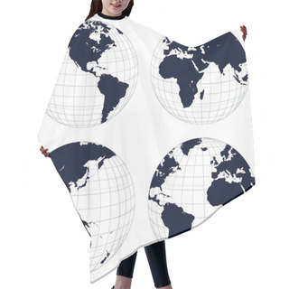 Personality  Earth Globes Hair Cutting Cape