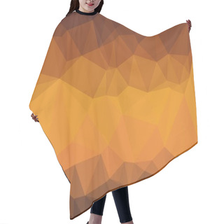 Personality  Minimal Brown Gradient Polygonal Background Hair Cutting Cape