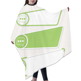 Personality  Green Boxes For Your Text And Speech Bubble Hair Cutting Cape