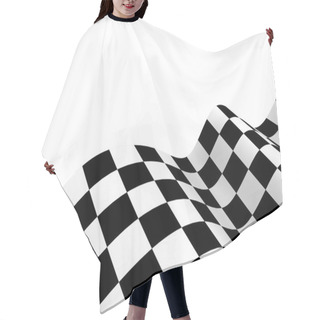 Personality  Racing Flags. Background Checkered Flag Formula One Hair Cutting Cape
