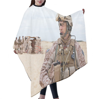 Personality  Desert Checkpoint Hair Cutting Cape