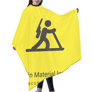 Personality  Biathlon Minimal Bright Yellow Material Icon Hair Cutting Cape