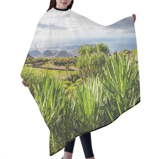 Personality  Flora Of Tenerife, Canary Islands. Spain Hair Cutting Cape