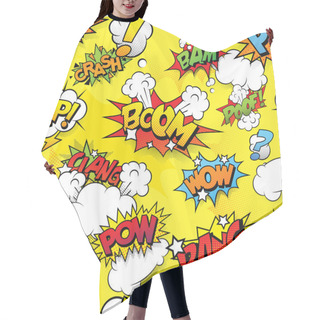 Personality  Seamless Comix Background Hair Cutting Cape