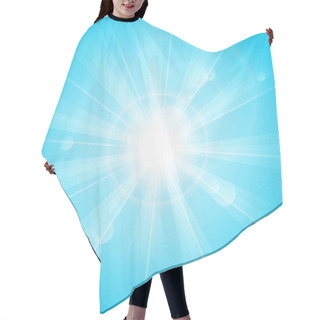 Personality  Sunny Rays Blue Hair Cutting Cape