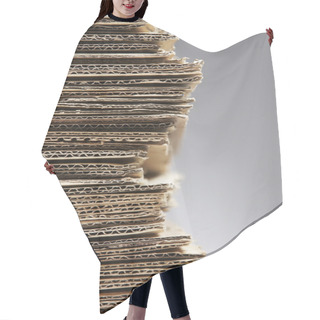 Personality  Pile Of Corrugated Cardboard  Hair Cutting Cape