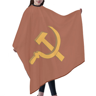 Personality  Hammer And Sickle Icon Hair Cutting Cape