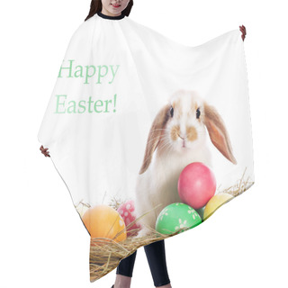 Personality  Funny Rabbit And Easter Eggs Hair Cutting Cape