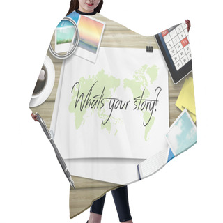 Personality  What Is Your Story Written On Paper Hair Cutting Cape