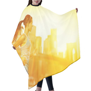 Personality  Running Woman Hair Cutting Cape