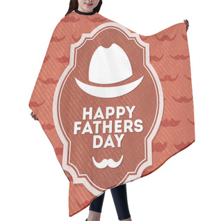 Personality  Happy Father's Day Label Hair Cutting Cape