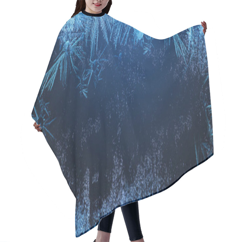 Personality  Frosty Natural Pattern on Winter Window hair cutting cape
