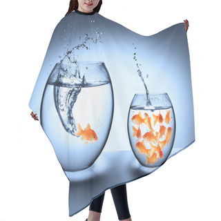 Personality  Goldfish Jumping - Improvement Concept Hair Cutting Cape