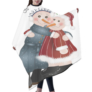 Personality  Hugs ~ Snow Couple Hair Cutting Cape