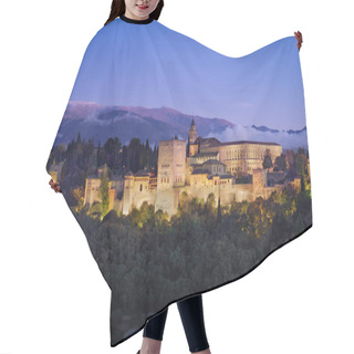Personality  Photo Of The Fortifications Of Alhambra In Granada Spain Hair Cutting Cape