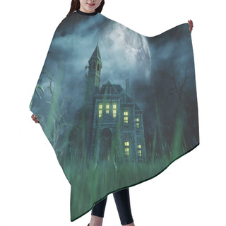 Personality  Haunted House,3d Illustration Hair Cutting Cape