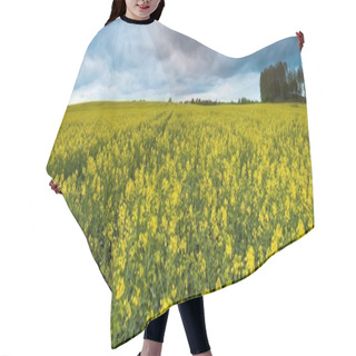 Personality  Blooming Rapeseed Field Hair Cutting Cape