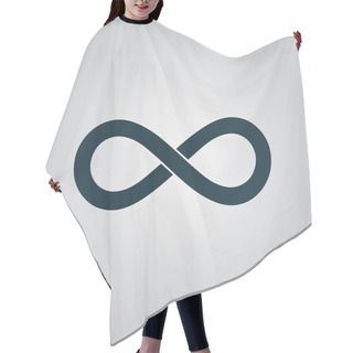 Personality  Infinity Sign Vector Icon Hair Cutting Cape