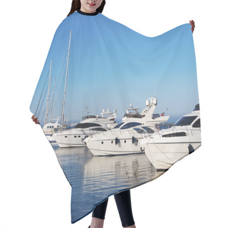 Personality  White Yachts In The Port Hair Cutting Cape