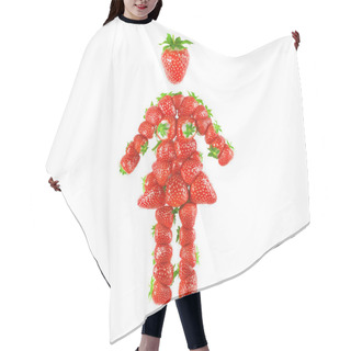 Personality  Strawberry Female Icon Hair Cutting Cape