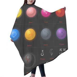 Personality  Astrology Planets Spheres Hair Cutting Cape